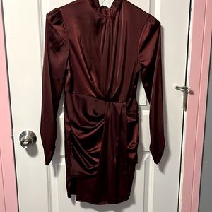 Wine colored dress